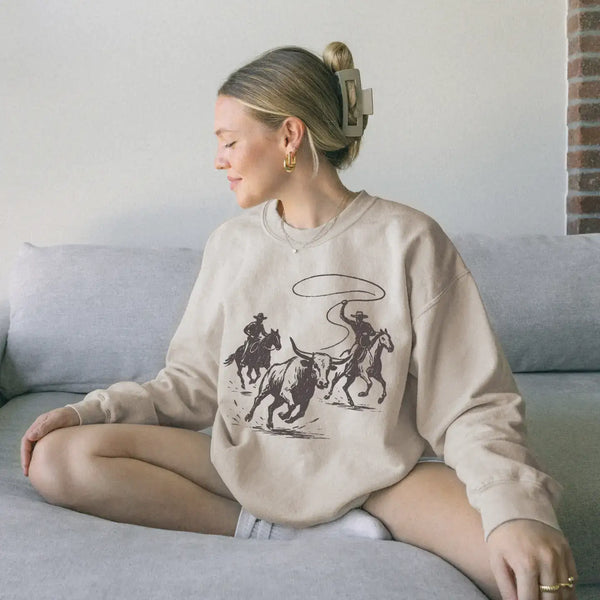 Cowboy Roping Sweatshirt