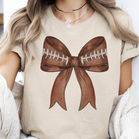 Football Bow Tee