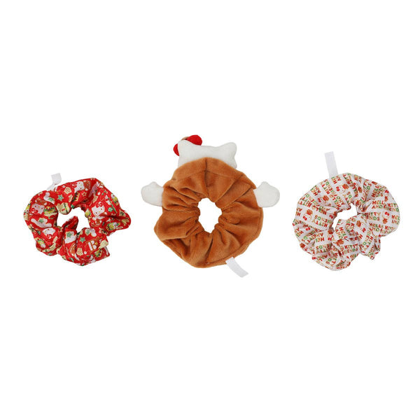 Hello Kitty Gingerbread 3-Piece Scrunchie Set