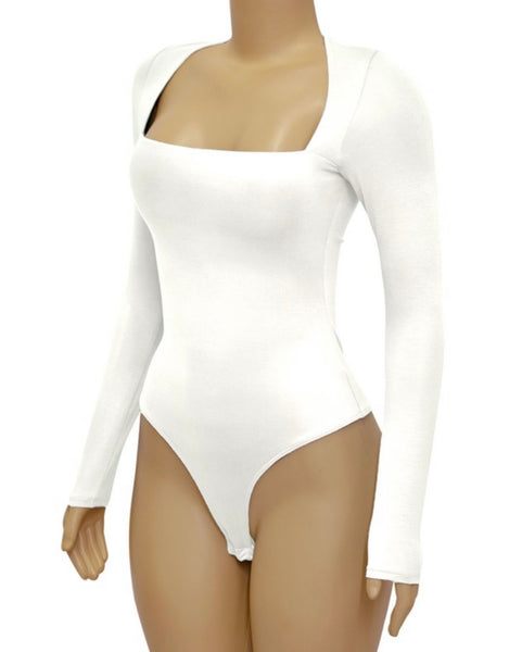 Long Sleeve Squareneck Bodysuit