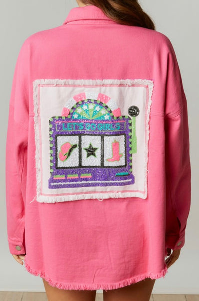 Slot Jacket In Pink