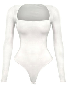 Long Sleeve Squareneck Bodysuit