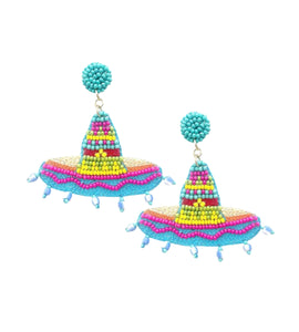 Mariachi Hat Earrings