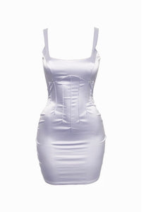 Lavender Satin Dress