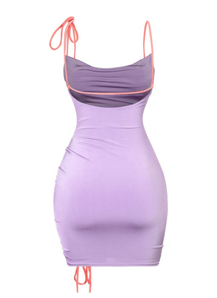 Ruched Dress in Lavender